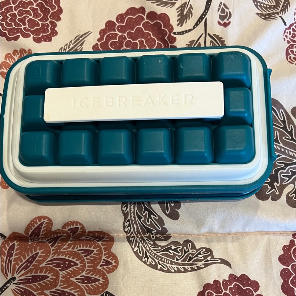 Icebreaker Teal and White Ice Cube Tray.